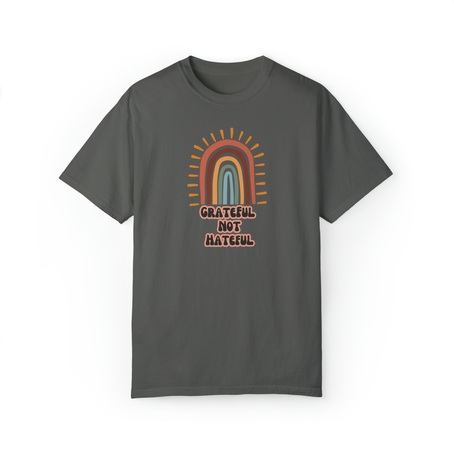 Grateful Not Hateful Rainbow T-Shirt, inclusivity shirt, rainbow shirt, LGBTQ shirt, rainbow apparel