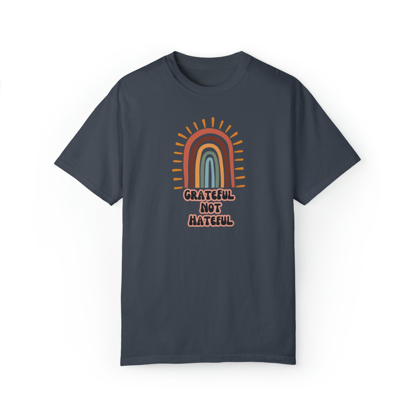 Grateful Not Hateful Rainbow T-Shirt, inclusivity shirt, rainbow shirt, LGBTQ shirt, rainbow apparel