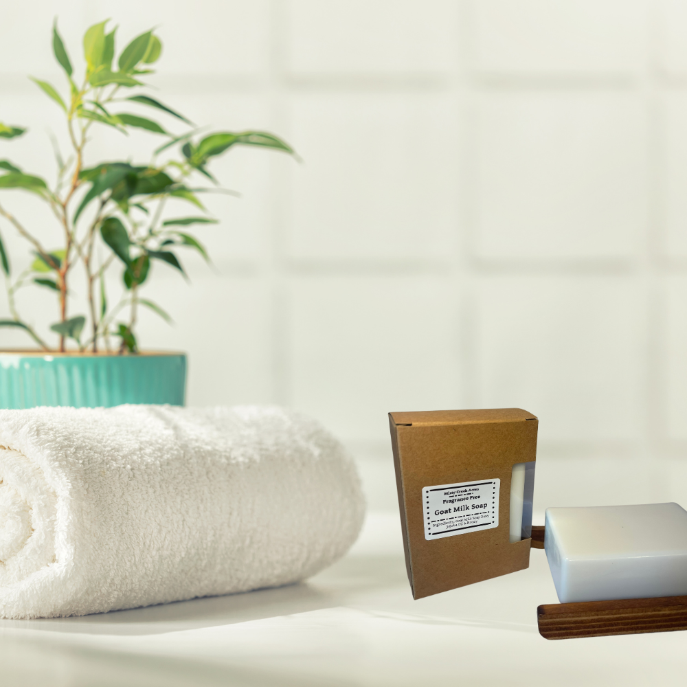 Fragrance-Free Goat Milk Soap – Unscented, Gentle & Natural Bar for Sensitive Skin