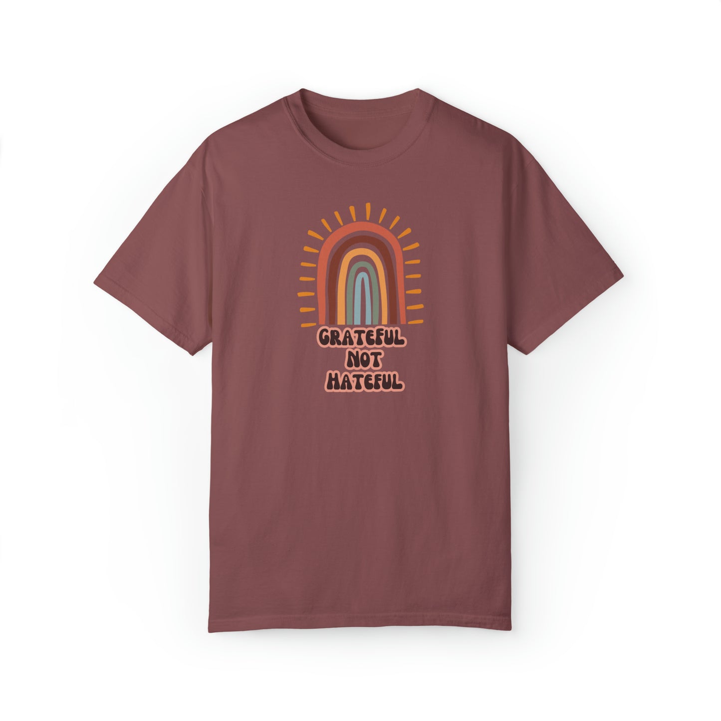 Grateful Not Hateful Rainbow T-Shirt, inclusivity shirt, rainbow shirt, LGBTQ shirt, rainbow apparel