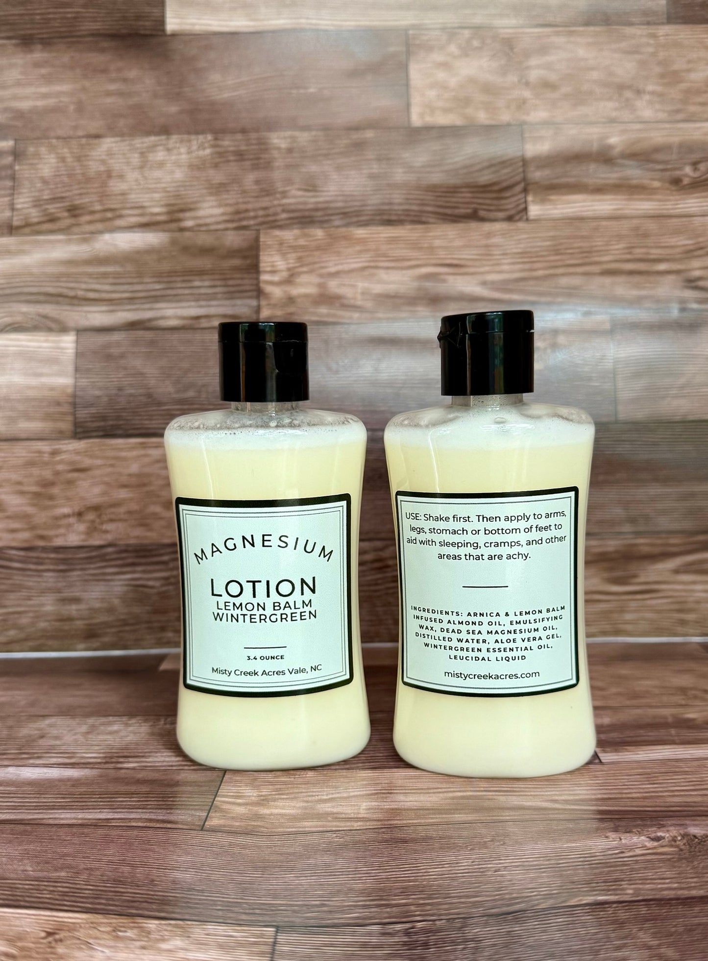 Wintergreen Arnica Lemon Balm Magnesium Lotion – Soothing Relief for Tired Muscles and Joints