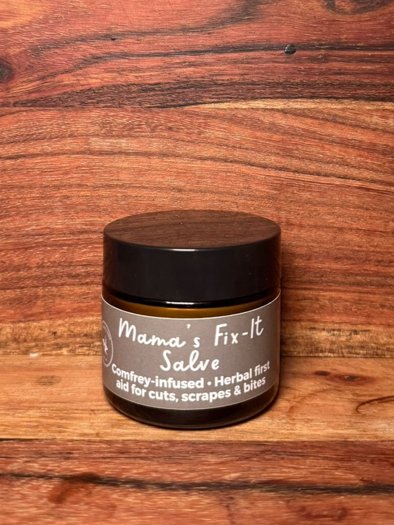 Mama's Fit-It Salve – Natural Healing for Cuts & Scrapes 2 oz Glass Jar