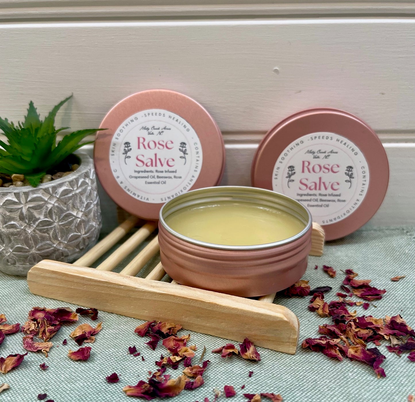 Rose infused healing salve, healing salve, holistic healing salve, holistic remedy for wounds, holistic medicine kit, natural wound care, Homemade healing salve, non toxic healing salve, non toxic medicine, holistic medicine