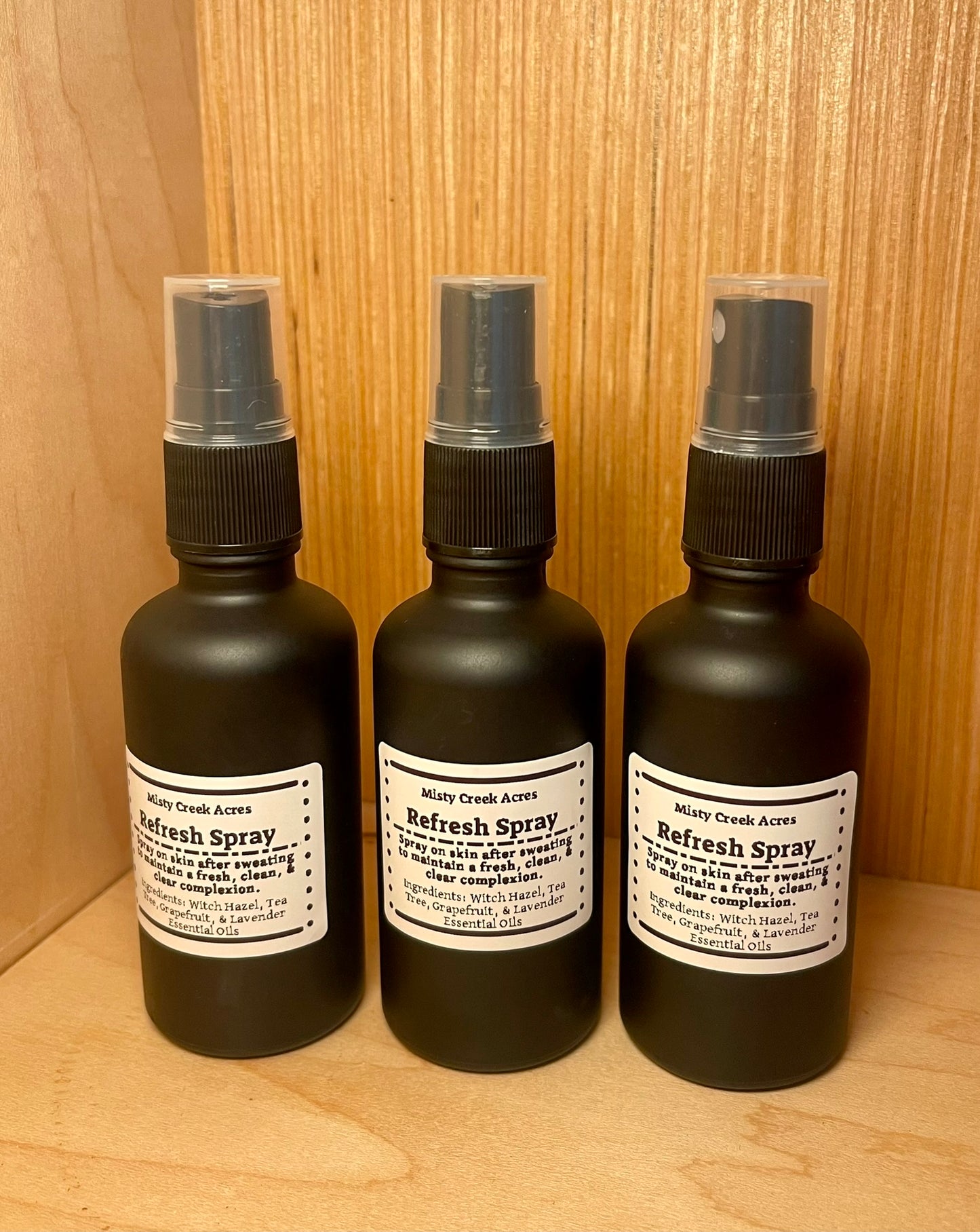 REFRESH SPRAY! Blemish Control, Redness Reducer, All-Natural; After Workout Facial Toner to Prevent Break Outs; Spray After Wearing Masks