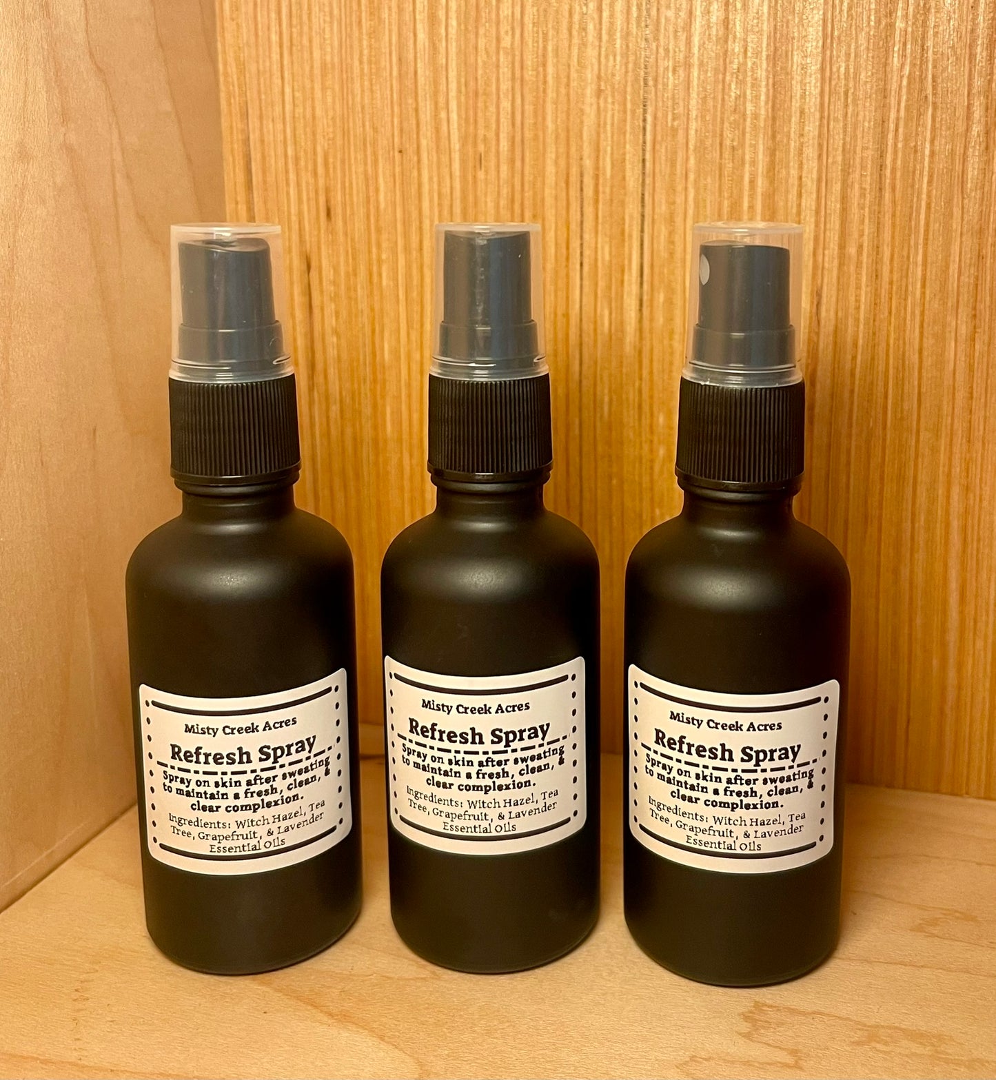 REFRESH SPRAY! Blemish Control, Redness Reducer, All-Natural; After Workout Facial Toner to Prevent Break Outs; Spray After Wearing Masks