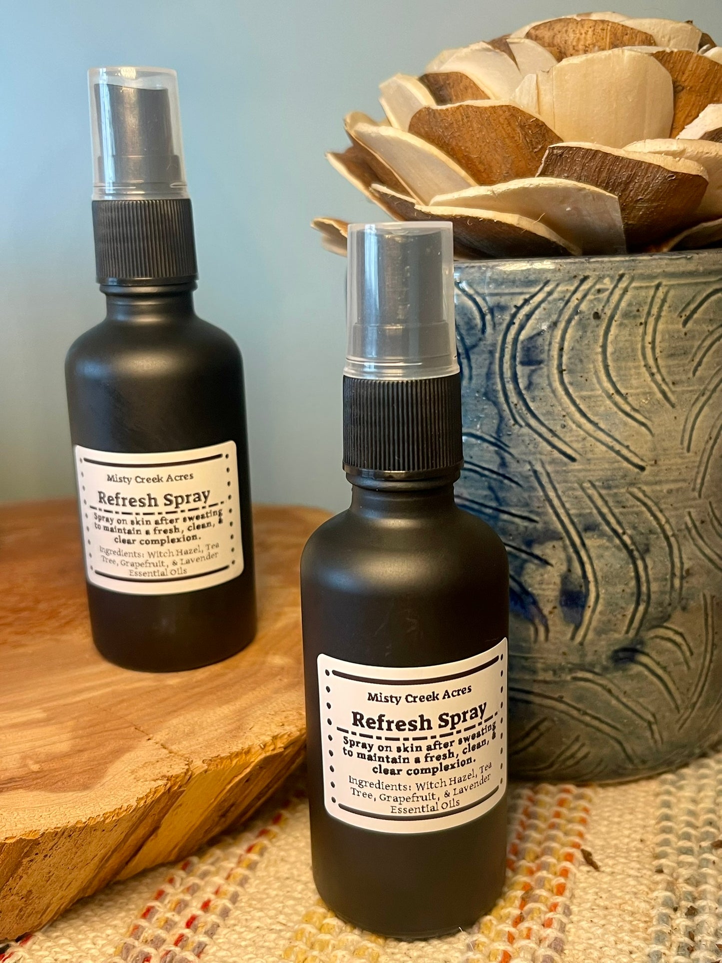 REFRESH SPRAY! Blemish Control, Redness Reducer, All-Natural; After Workout Facial Toner to Prevent Break Outs; Spray After Wearing Masks