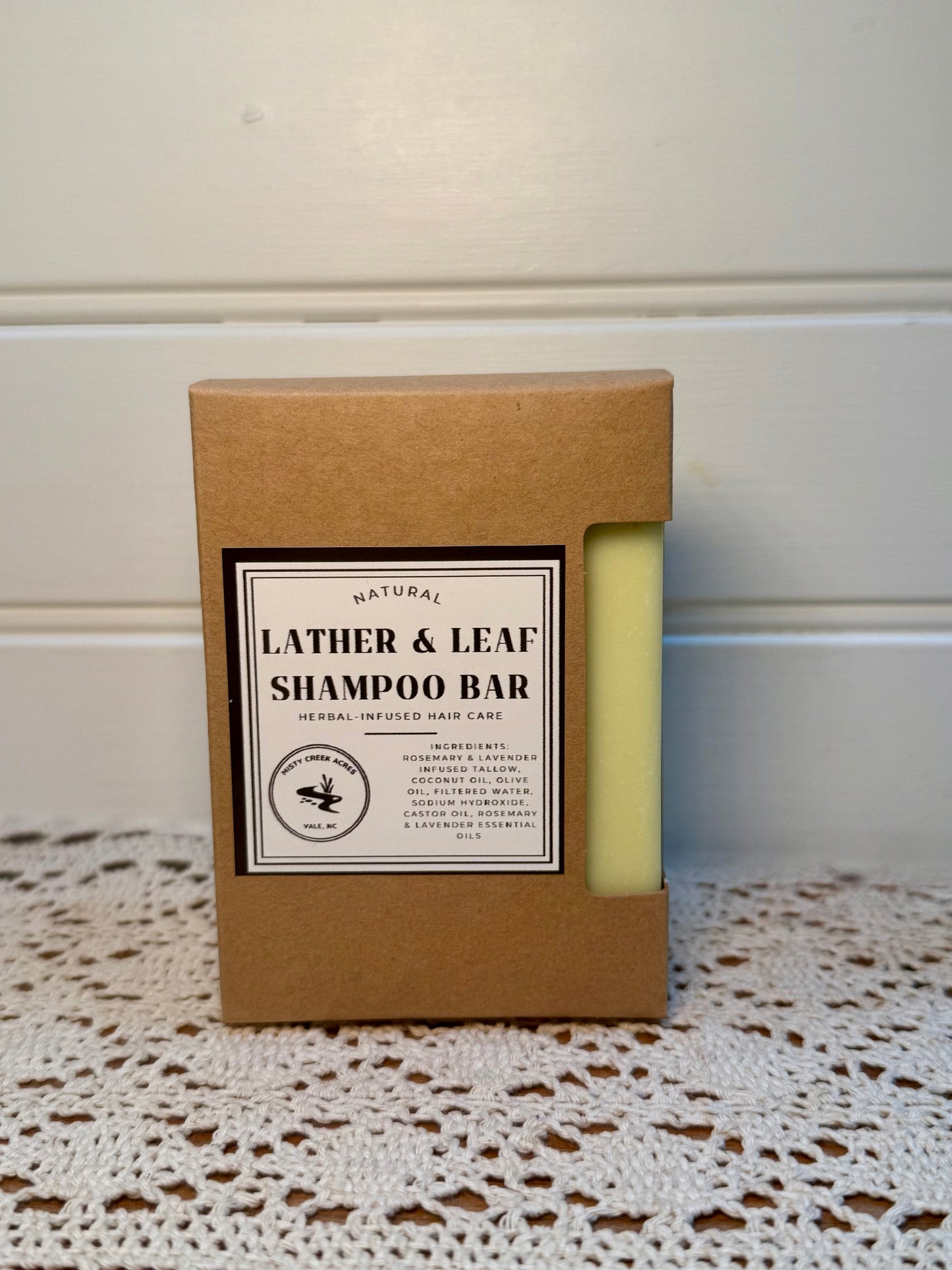 Lather & Leaf Shampoo Bar – Rosemary + Lavender 5 oz