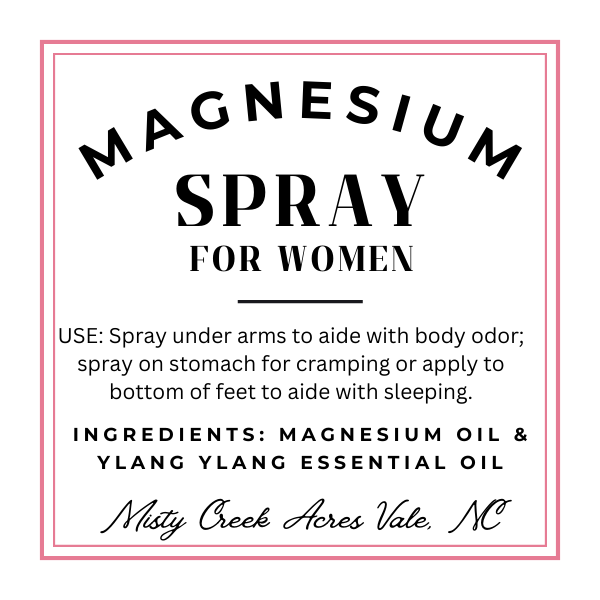 Magnesium spray for women, Magnesium deodorant spray, magnesium essential oil spray, homemade magnesium spray, non-toxic magnesium spray, magnesium spray for sleep, magnesium for women