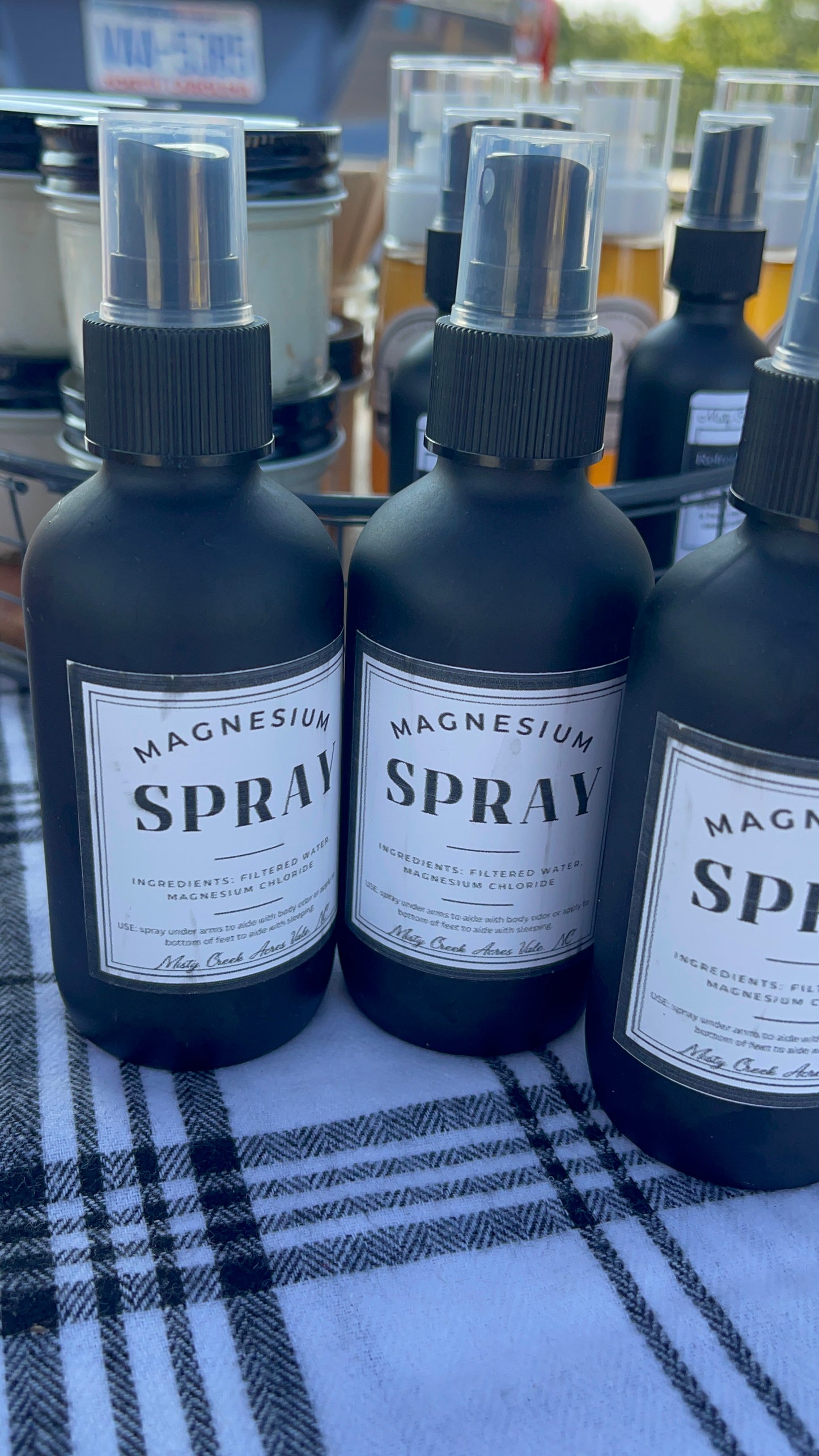 Magnesium spray, fragrance free magnesium spray, magnesium spray for sleep, magnesium deodorant spray, magnesium spray with clean ingredients, small batch magnesium spray, Homesteading products, holistic medicine kit, holistic muscle relief
