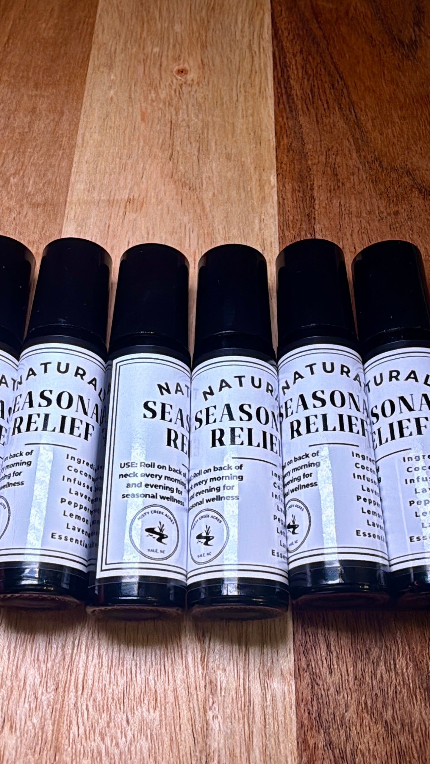 Seasonal Relief Essential Oil Roller – Lavender, Peppermint & Lemon Coconut Oil Infused
