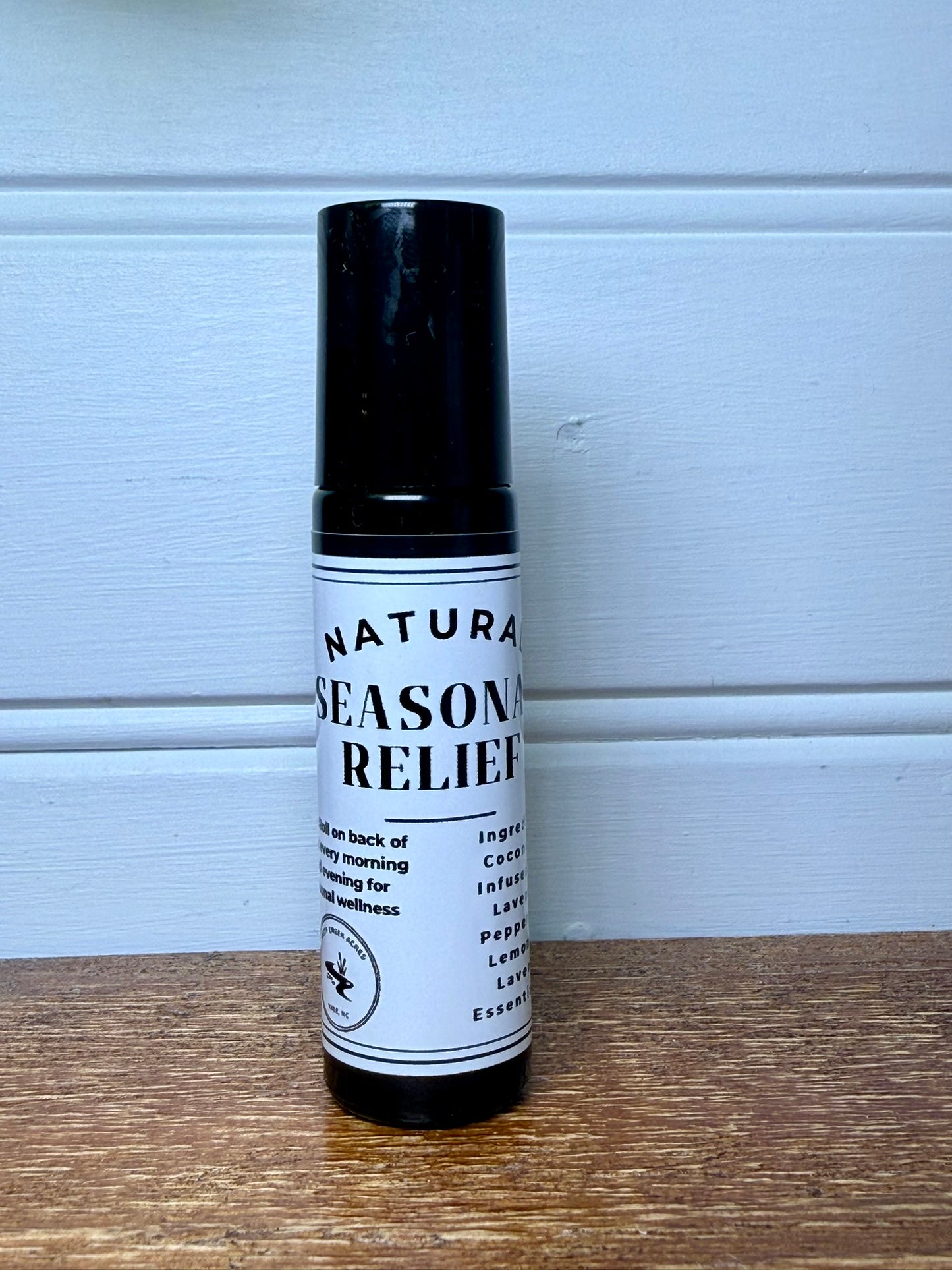 Seasonal Relief Essential Oil Roller – Lavender, Peppermint & Lemon Coconut Oil Infused