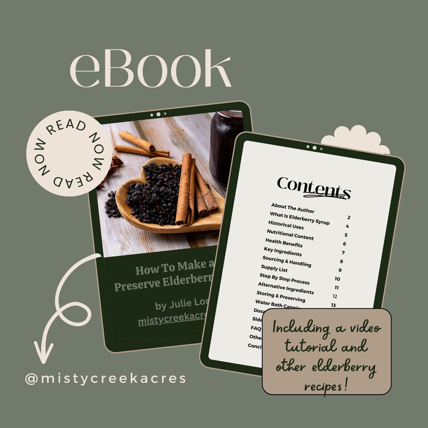The Ultimate Elderberry Syrup DIY eBook Guide: Recipe, Canning Tips, and More!