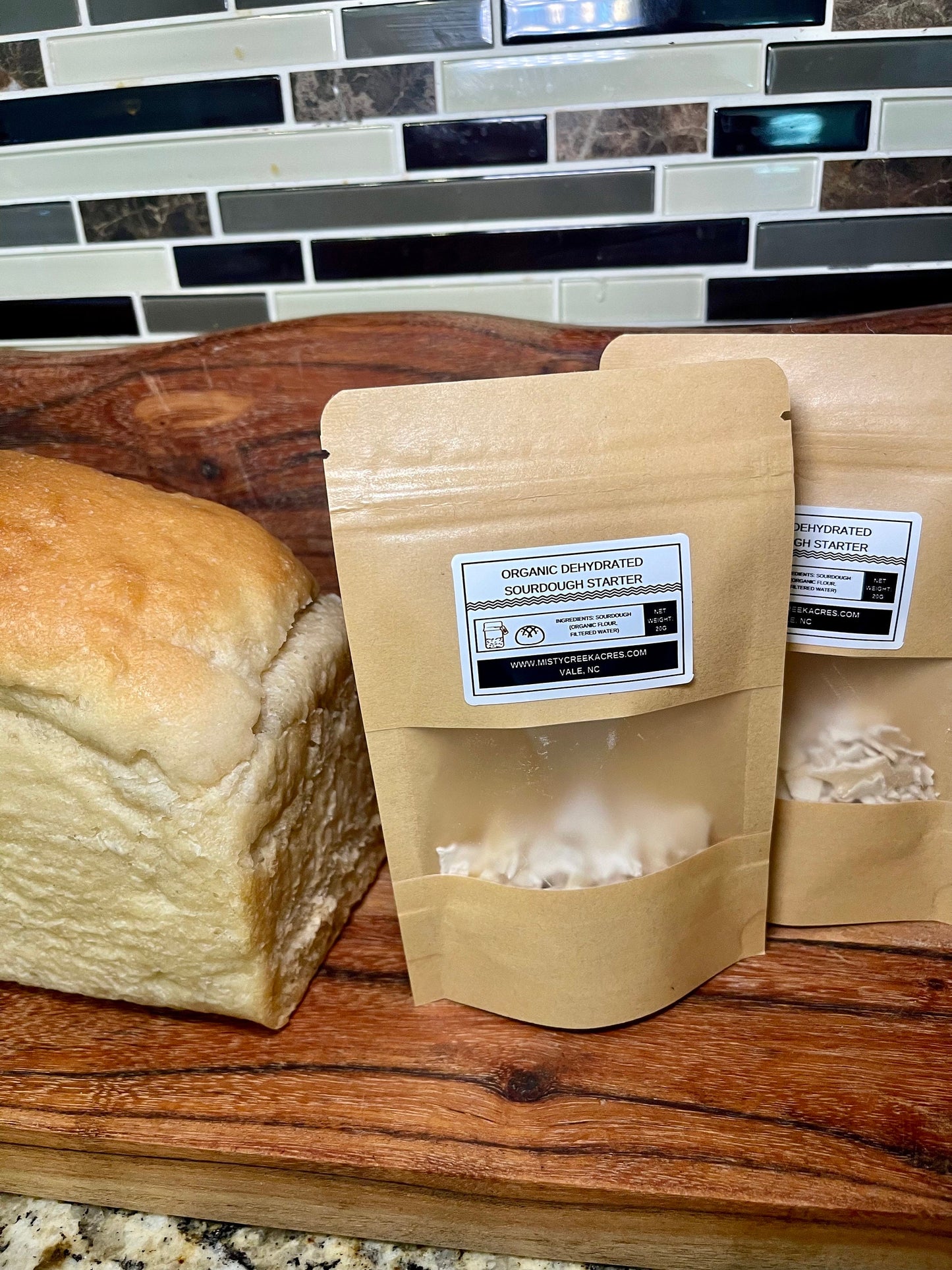 Bake Your Own Delicious Organic Sourdough with Our Dehydrated DIY Kit - Easy and Fun! Included Instructions and Bread Recipe!