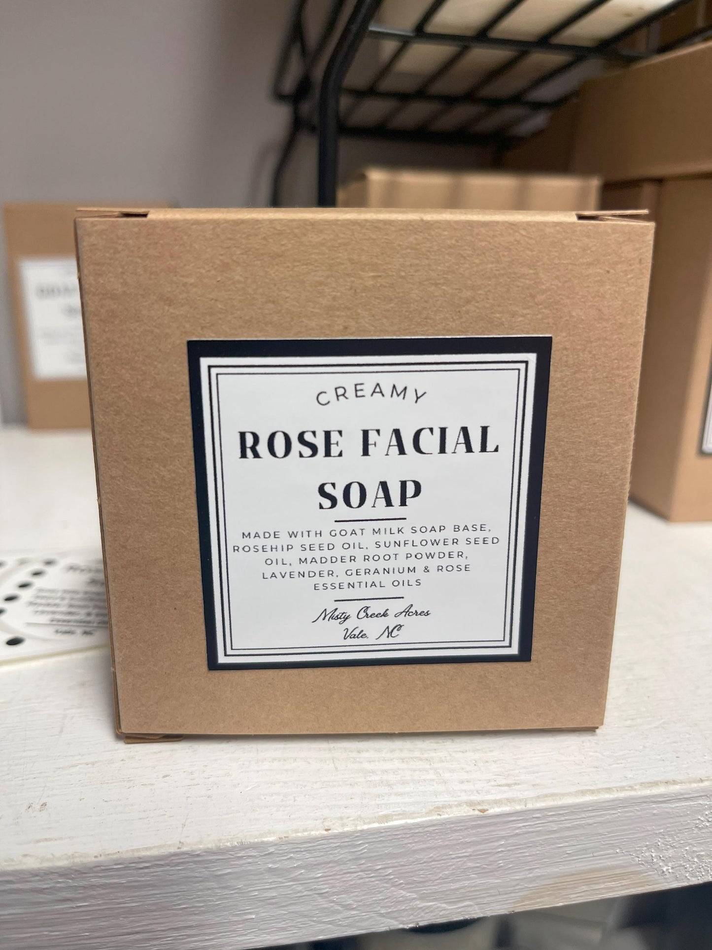 Rose Facial Soap - Handcrafted with Goat Milk and Natural Essential Oils Aging Skin Blemishes Age Spots Wrinkles