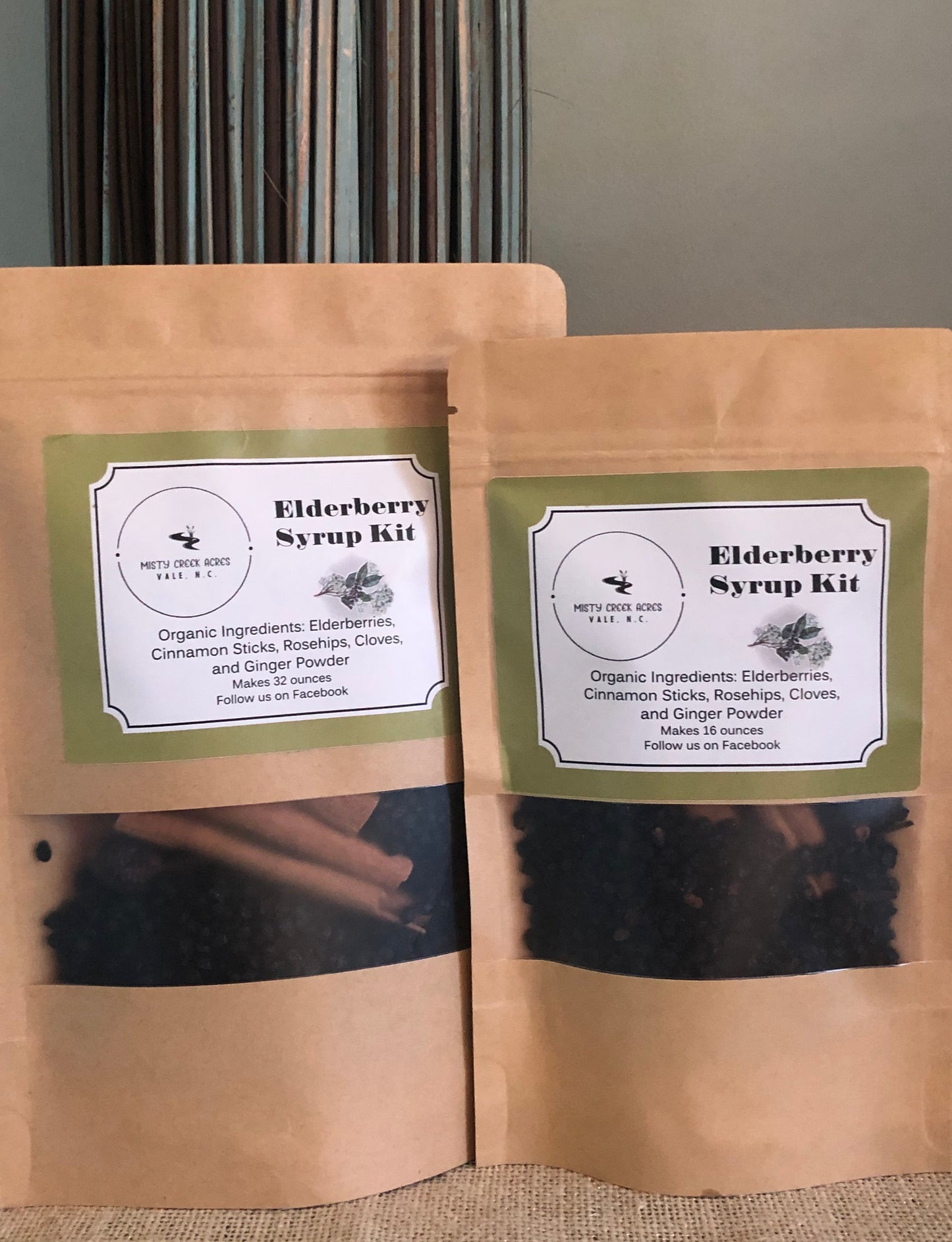 Homemade elderberry syrup kit, homeopathic remedy kit, natural medicine kit, DIY homeopathic medicine, natural immune boost