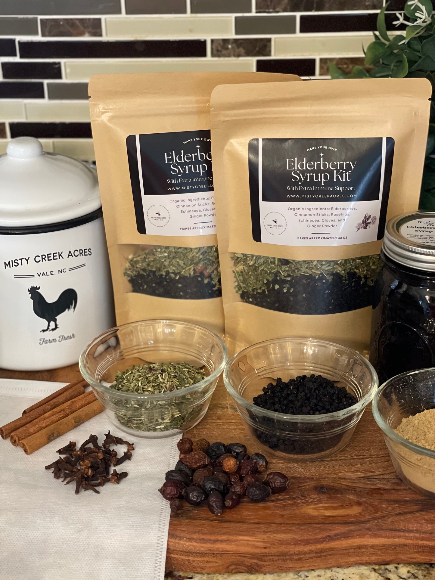 Extra Immune-Boosting Elderberry Syrup DIY Kit, Homemade Organic DIY Kiy, DIY Elderberry Syrup, Homemade elderberry syrup, Holistic medicine, Nature powered medicine kit
