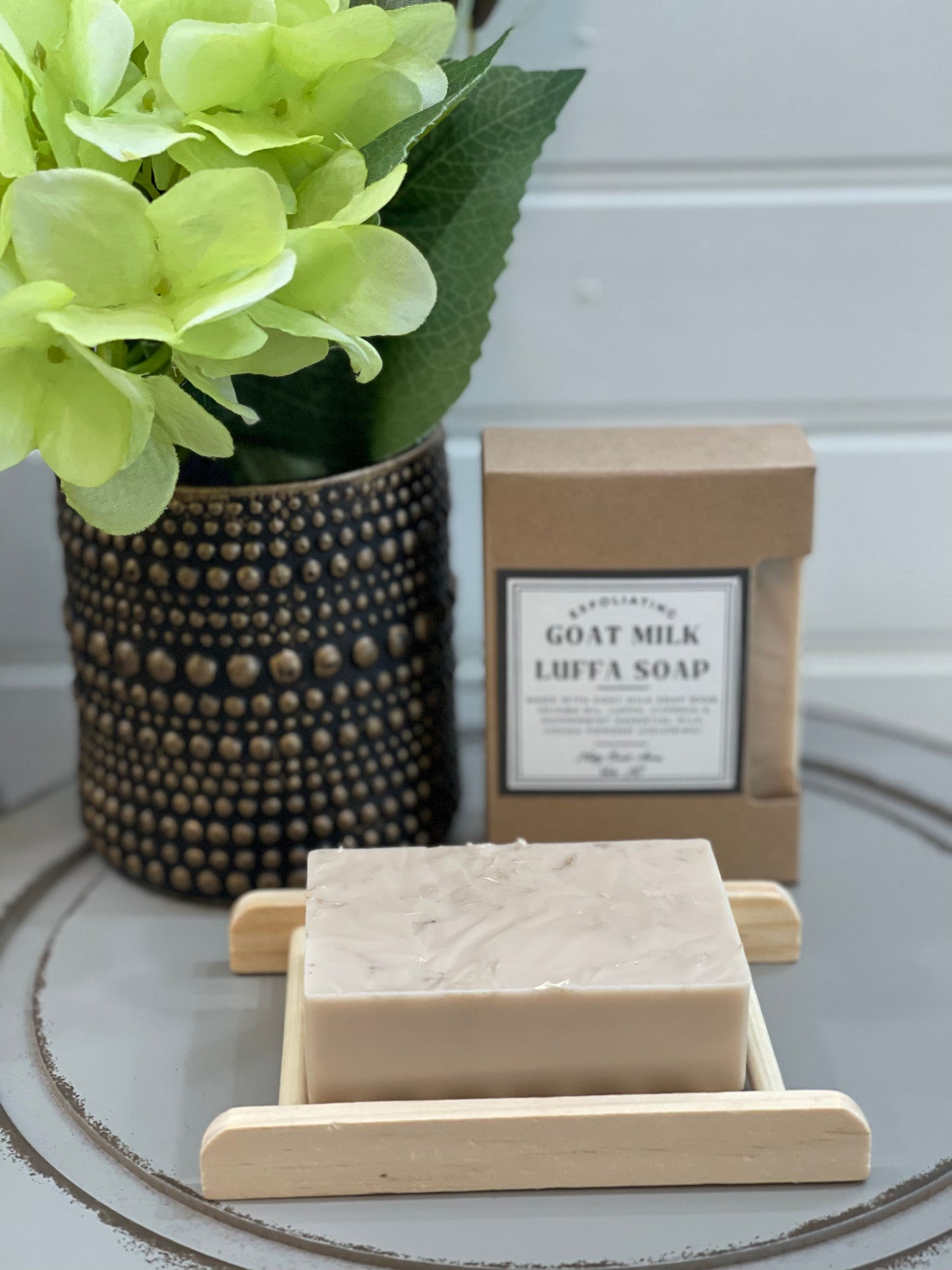Handmade Cypress Mint Exfoliating Goat Milk Bar Soap, Goat milk soap, homemade goat milk soap, North Carolina goat milk soap, North Carolina farm soap, non-toxic soap, non-toxic goat milk soap, handmade soap