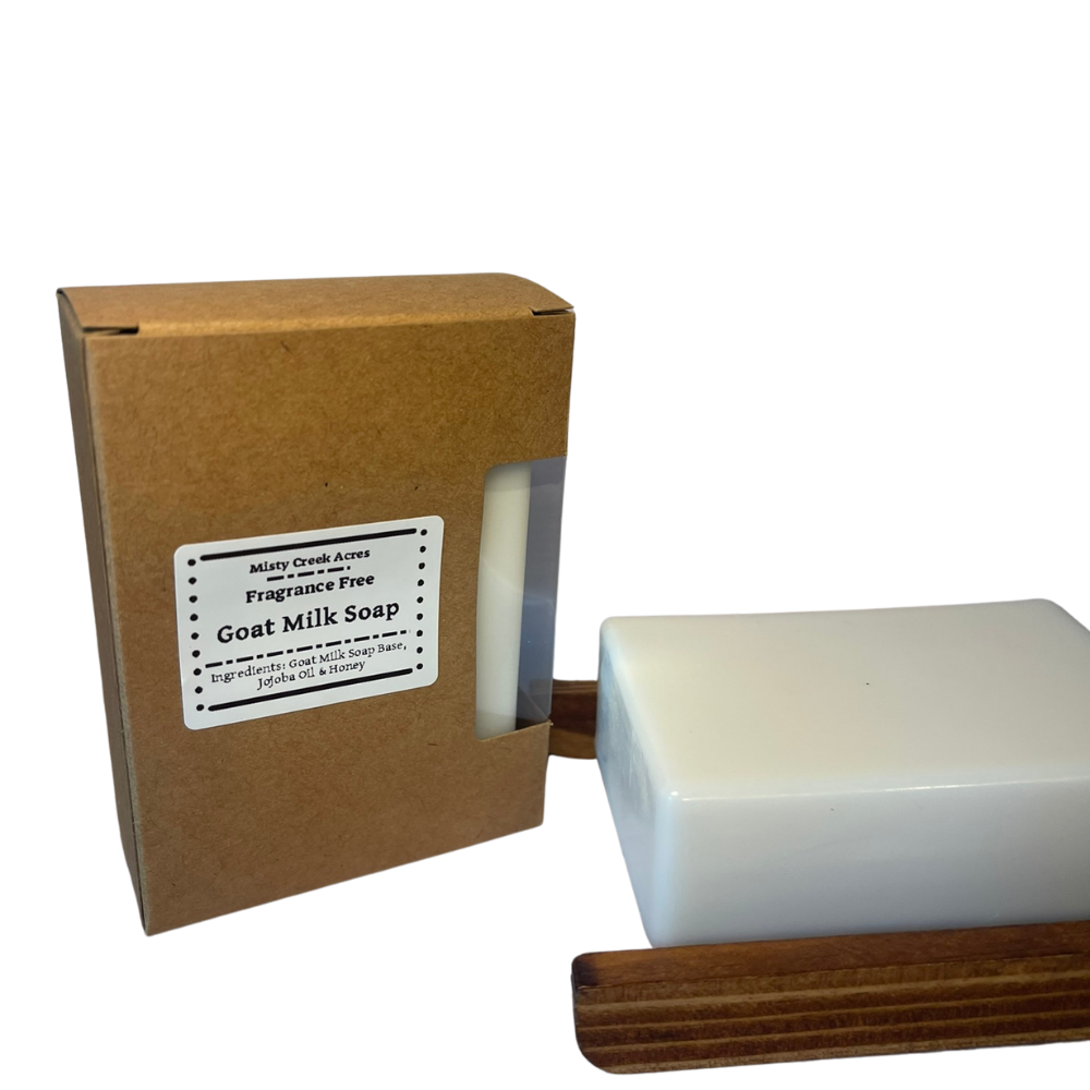 Fragrance-Free Goat Milk Soap – Unscented, Gentle & Natural Bar for Sensitive Skin