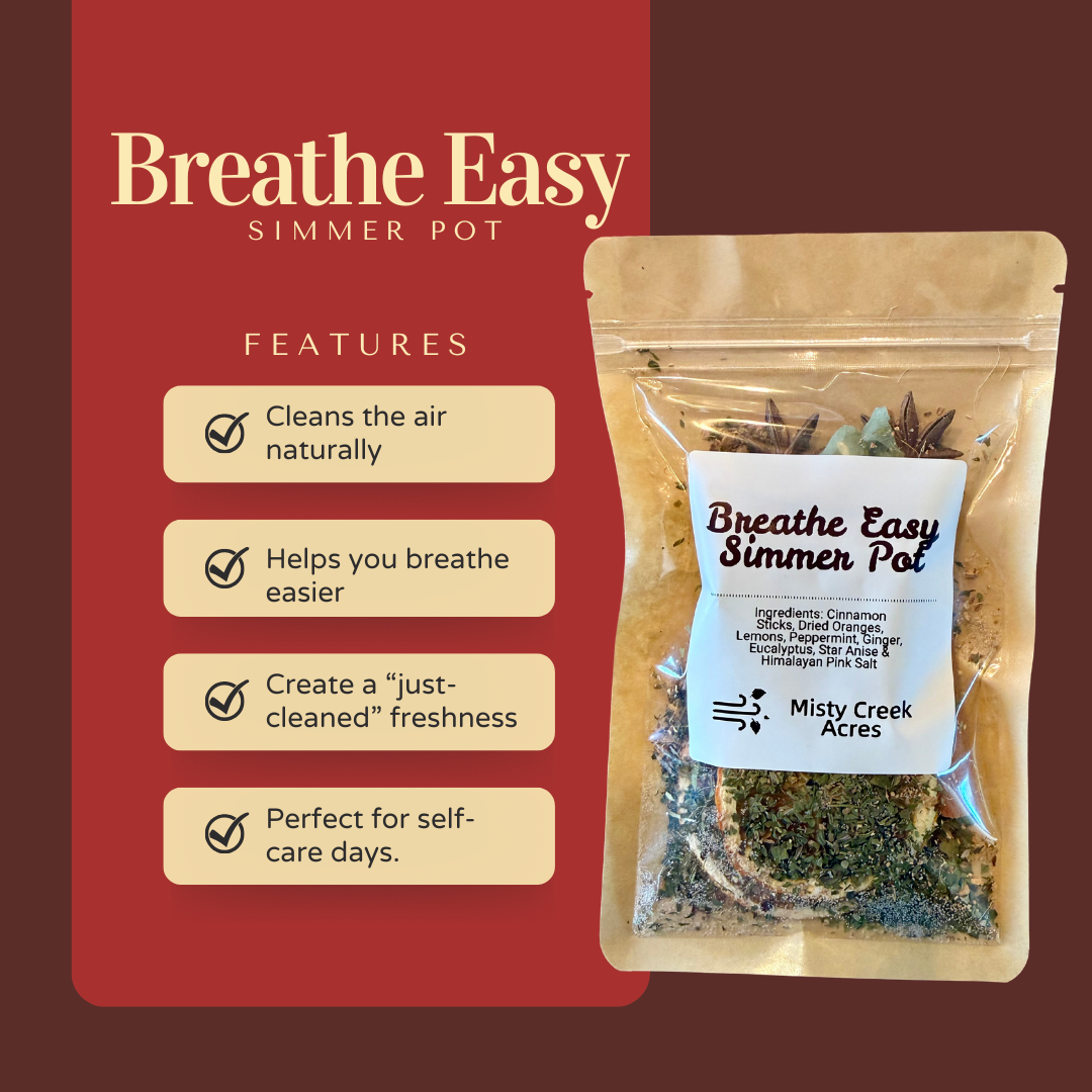 Breathe Easy Simmer Pot Natural Home Aromatherapy with Eucalyptus, Peppermint & Citrus