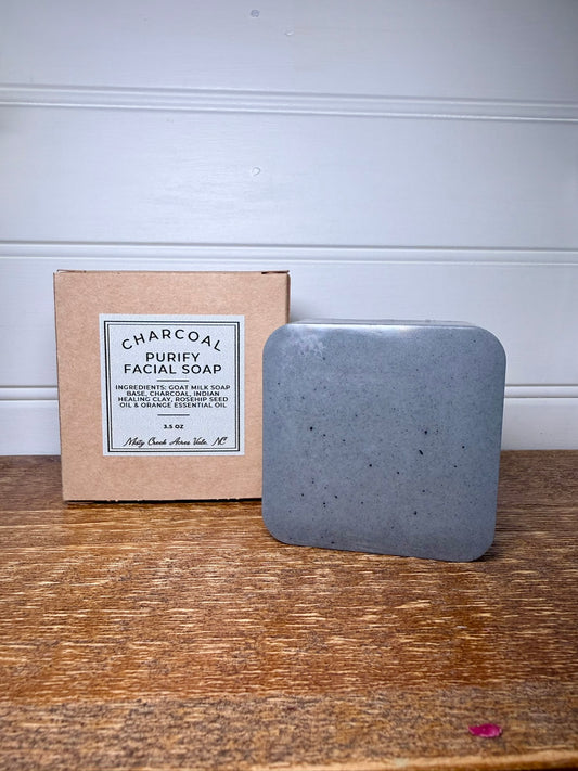 Charcoal Purifying Facial Soap – Deep Cleansing & Clarifying
