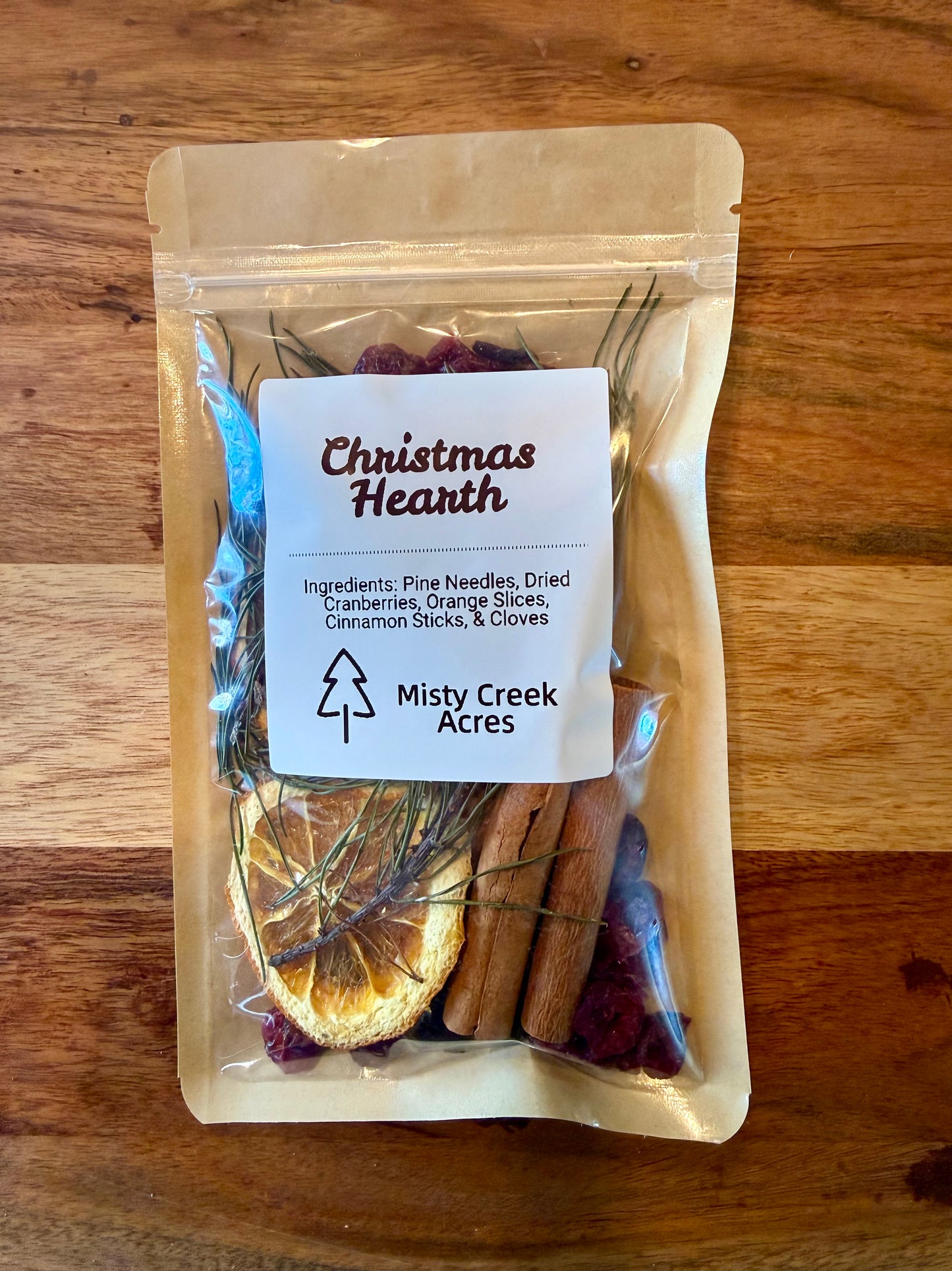 Christmas Hearth Simmer Pot – Holiday Home Fragrance with Pine, Orange & Cinnamon