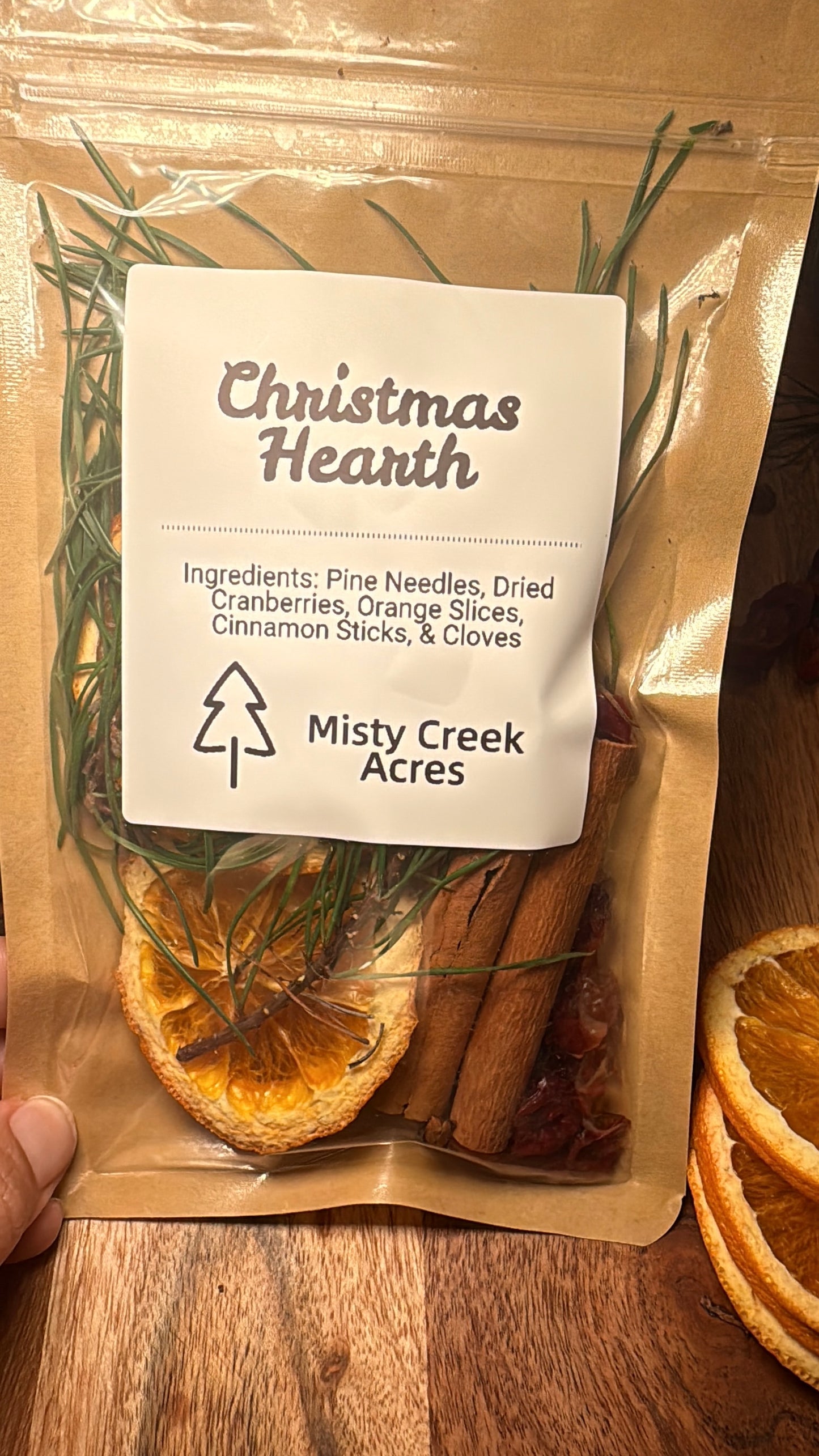 Christmas Hearth Simmer Pot – Holiday Home Fragrance with Pine, Orange & Cinnamon