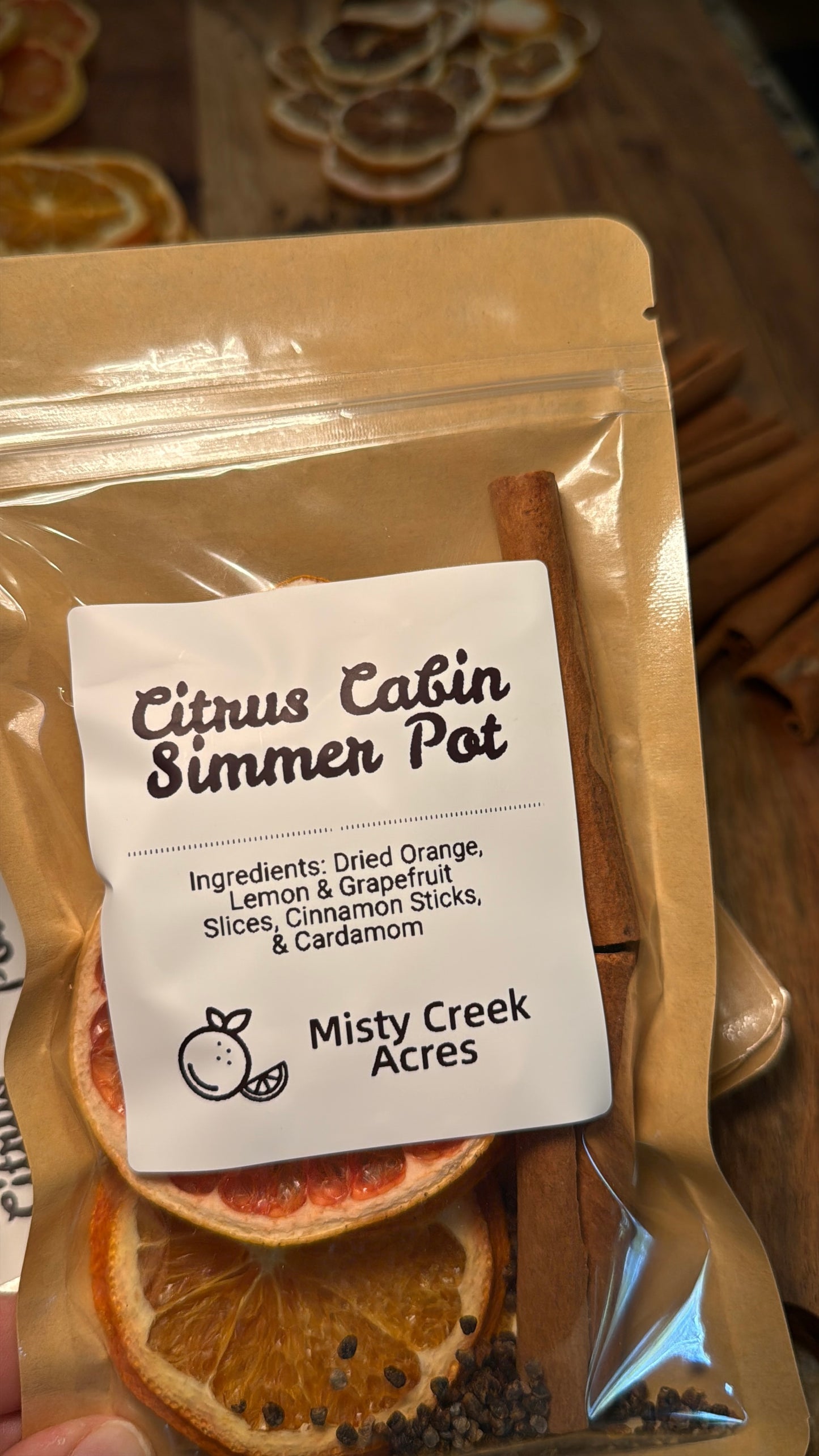 Citrus Cabin Simmer Pot – Bright Citrus & Spice Natural Home Fragrance