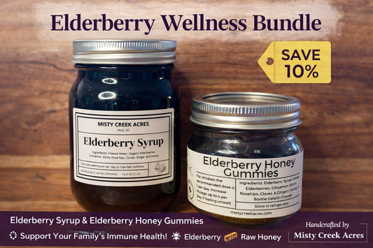 Elderberry Syrup & Kids Gummies Bundle Family Immune Support – Small Batch Syrup + Kid-Friendly Gummies