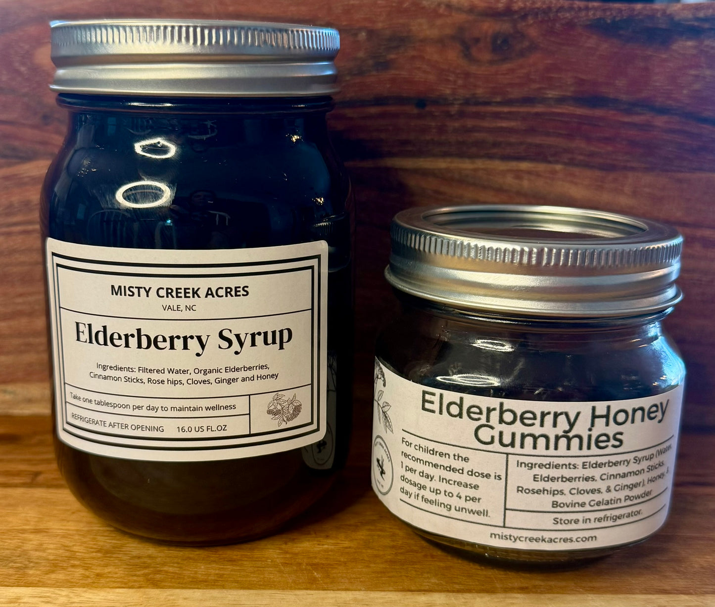 Elderberry Syrup & Kids Gummies Bundle Family Immune Support – Small Batch Syrup + Kid-Friendly Gummies