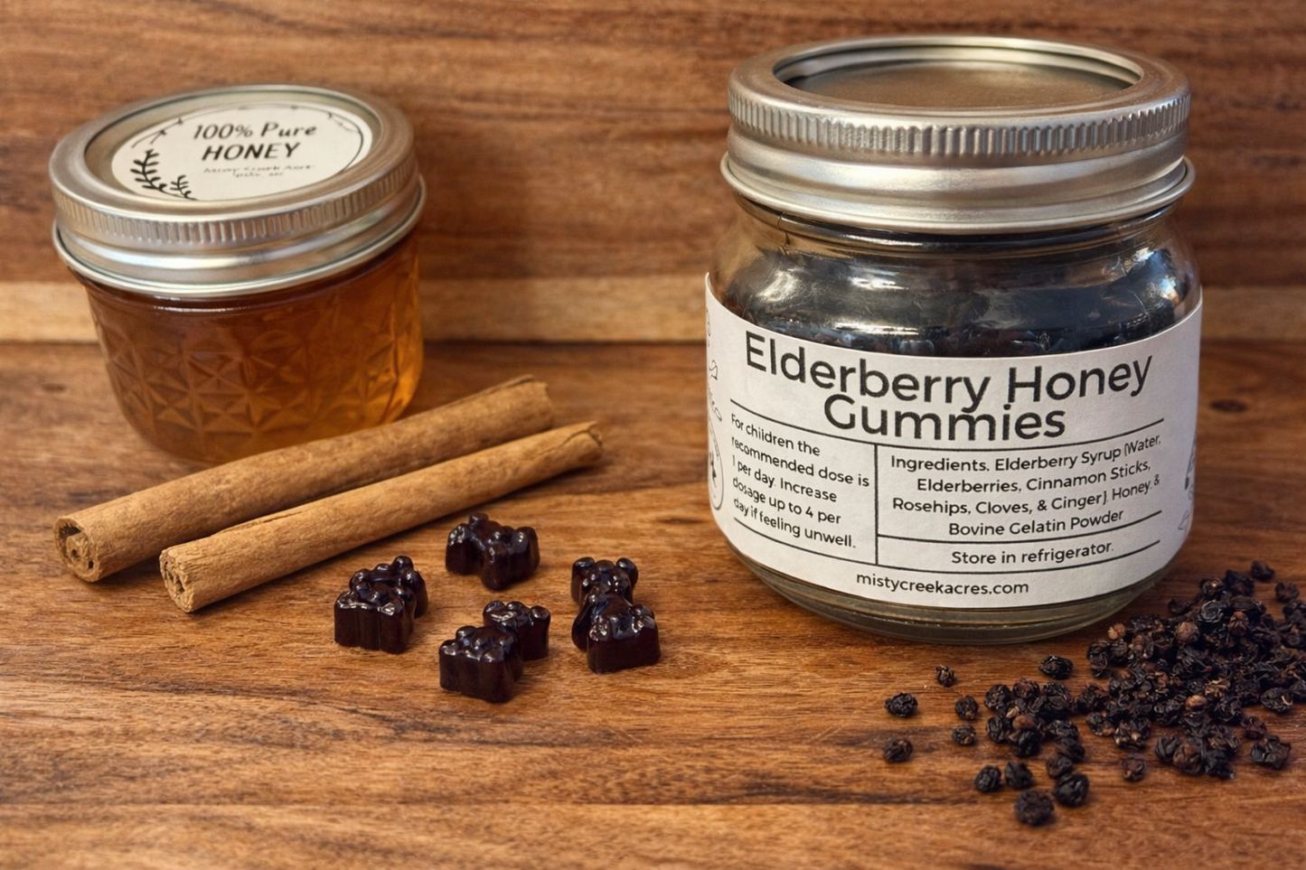 Elderberry Syrup & Kids Gummies Bundle Family Immune Support – Small Batch Syrup + Kid-Friendly Gummies