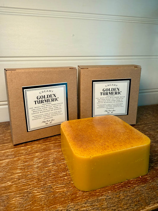 Golden Turmeric Facial Soap – Brighten & Balance Naturally