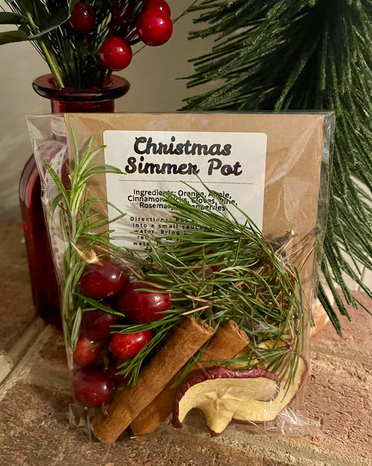 Christmas Simmer Pot – Natural Holiday Fragrance Blend Potpourri Gift