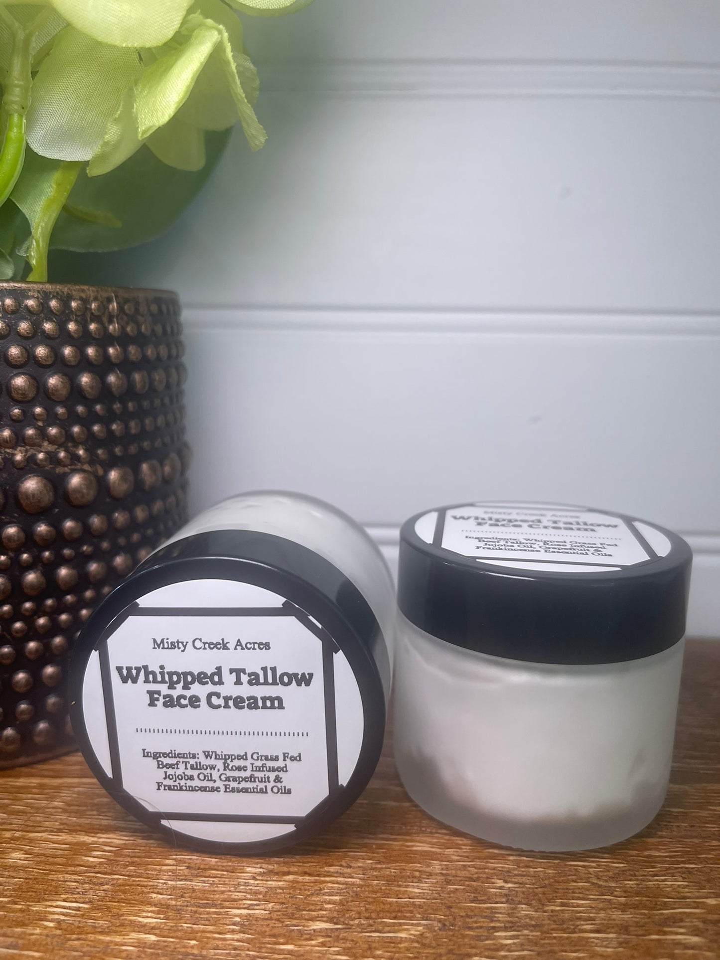 Whipped Tallow Face Cream – Nourishing Night Cream with Rose & Essential Oils