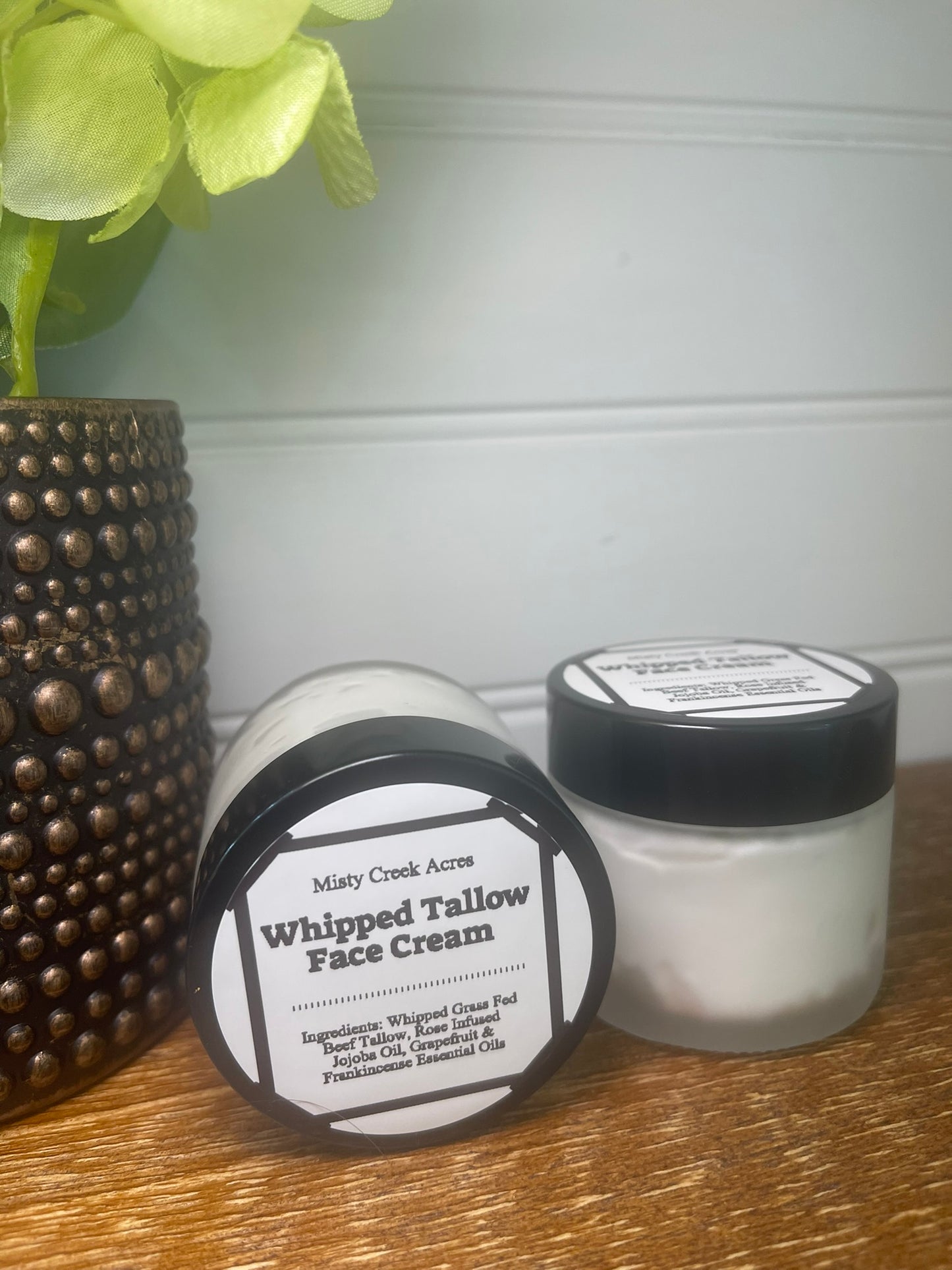 Whipped Tallow Face Cream – Nourishing Night Cream with Rose & Essential Oils