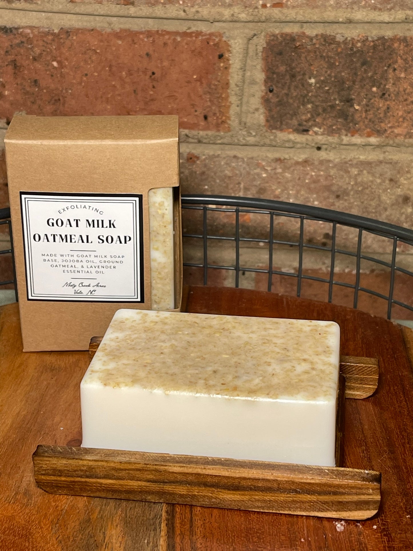 Oatmeal Lavender Goat Milk Soap - Natural, Detergent-Free