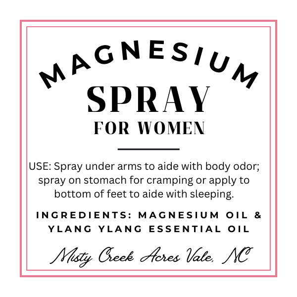 Magnesium spray for women, Magnesium deodorant spray, magnesium essential oil spray, homemade magnesium spray, non-toxic magnesium spray, magnesium spray for sleep, magnesium for women 