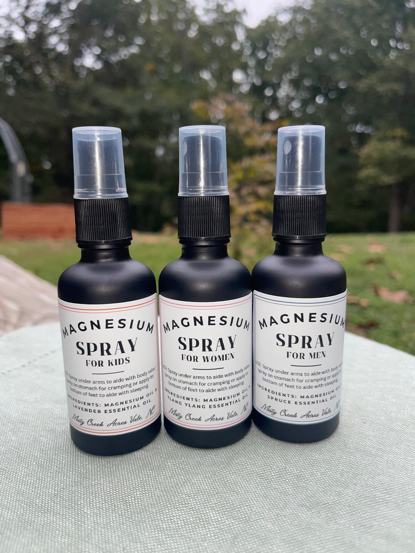 Magnesium Spray Trio Set - Natural Wellness for Kids, Women, and Men