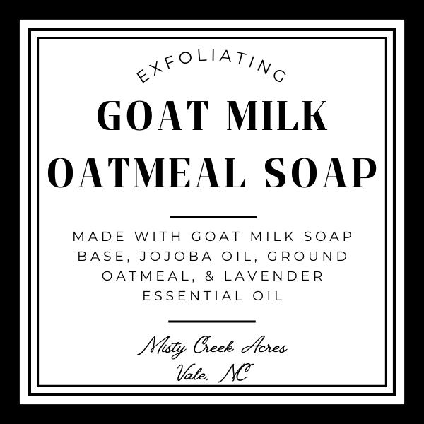 Oatmeal Lavender Goat Milk Soap - Natural, Detergent-Free