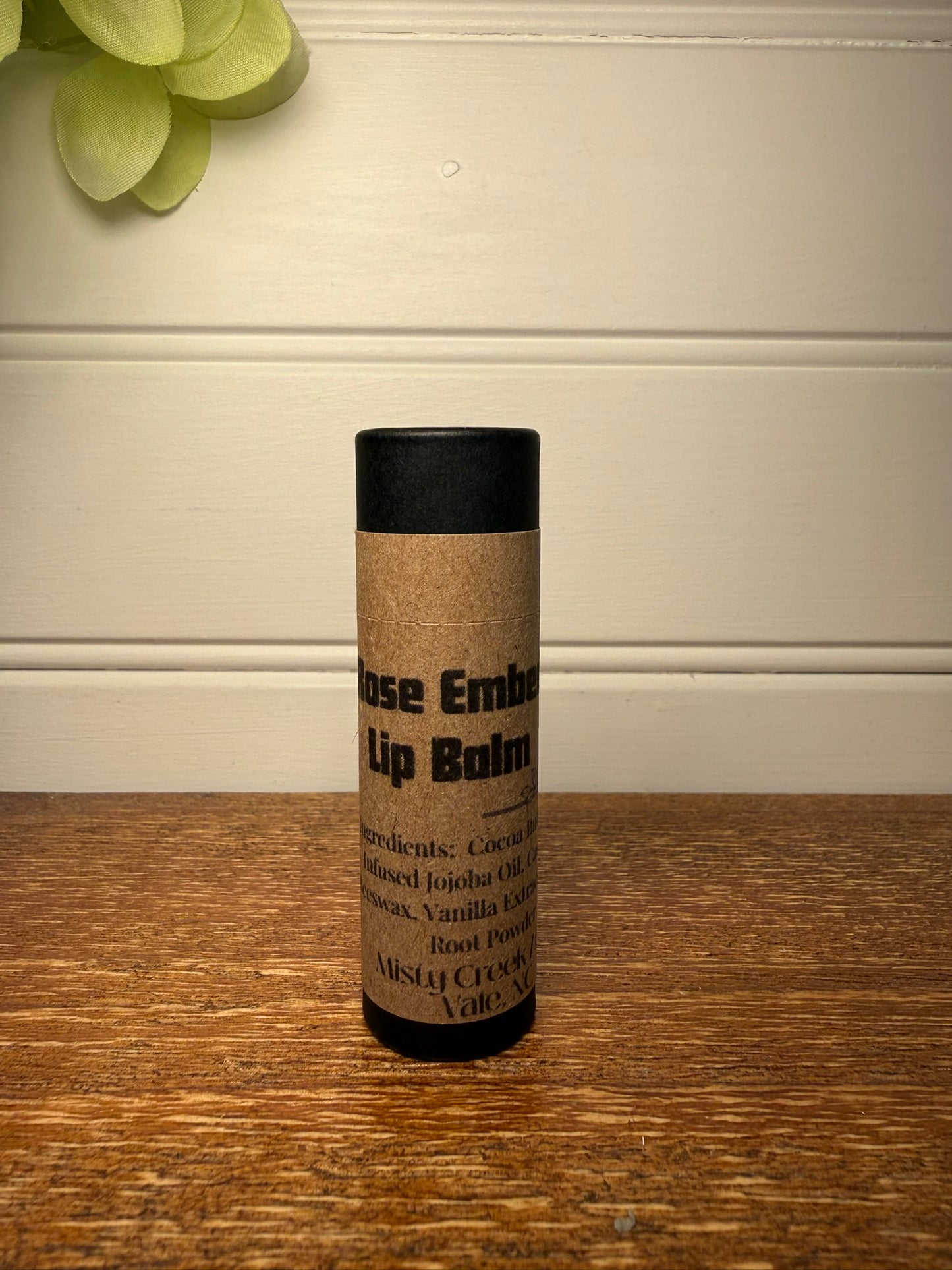Rose Ember Lip Balm – Limited Holiday Edition | Rose & Vanilla Tinted Lip Balm