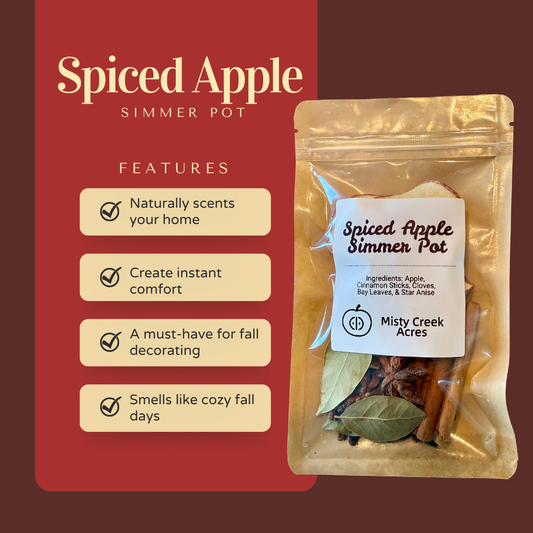 Spiced Apple Simmer Pot – Cozy Fall Home Fragrance with Cinnamon, Clove & Star Anise