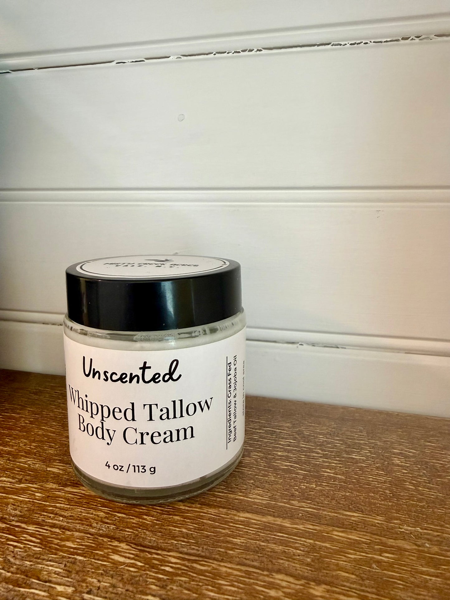 Unscented Whipped Tallow Cream – Grass-Fed, 2-Ingredient Moisturizer for Sensitive Skin (2 oz & 4 oz)