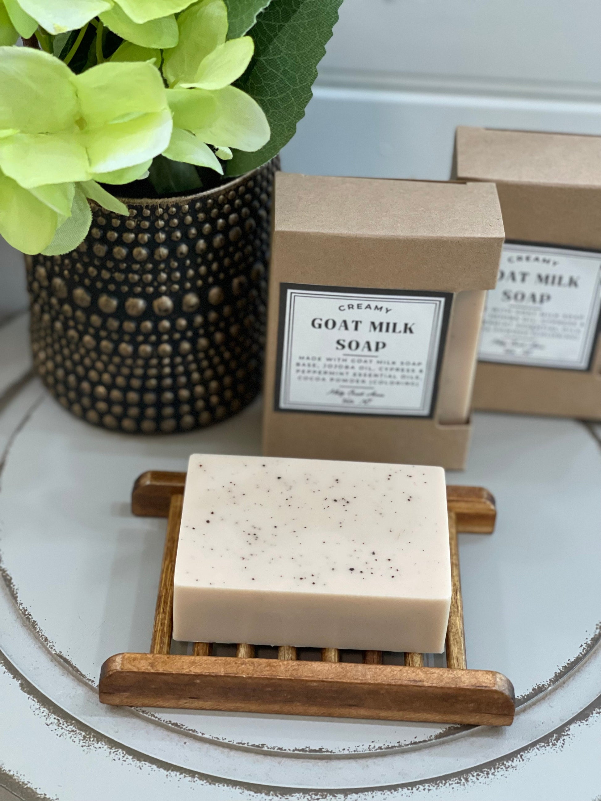 Handmade Cypress Mint Creamy Goat Milk Bar Soap Nourish Your Skin Naturally