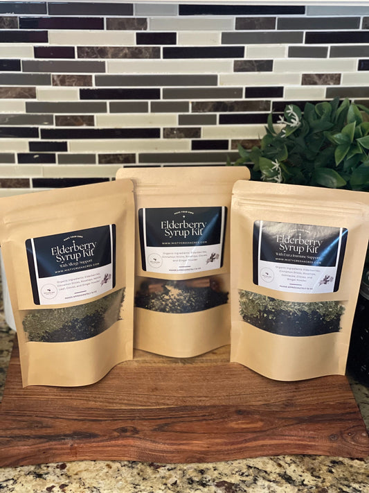 Elderberry DIY Trio Kit - Original Syrup, Seasonal Relief, and Extra Immune Boosting/Instructional Video/Brew Bags/Instruction Print Out