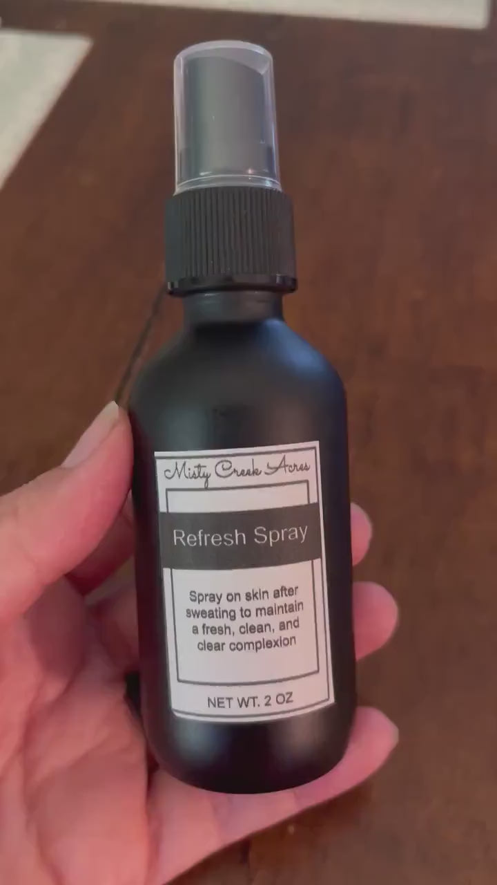 REFRESH SPRAY! Blemish Control, Redness Reducer, All-Natural; After Workout Facial Toner to Prevent Break Outs; Spray After Wearing Masks
