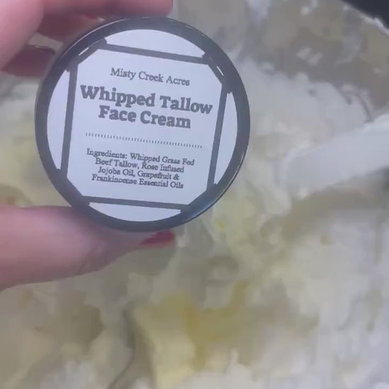 Whipped Tallow Cream – Nourishing Skincare for Face Cream Body Magnesium Infused Unscented Fragrance-Free Options