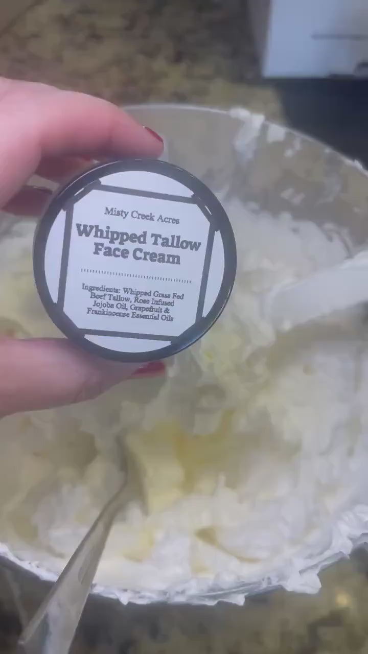 Whipped Tallow Cream – Nourishing Skincare for Face Cream Body Magnesium Infused Unscented Fragrance-Free Options